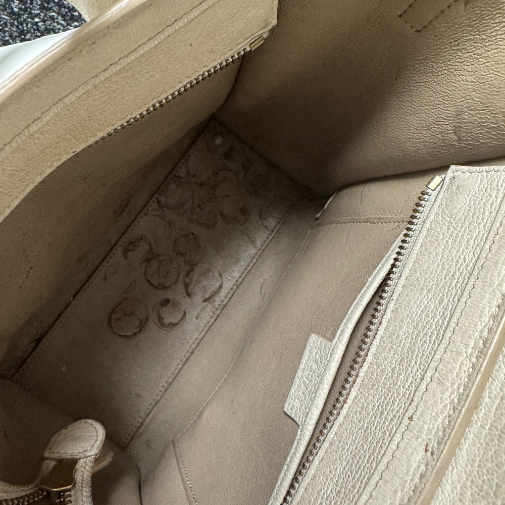 CELINE | Goatskin Nano Luggage White *read description* - Picture 8 of 11